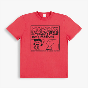 TSPTR Peanuts Freedom TShirt Vintage Red
