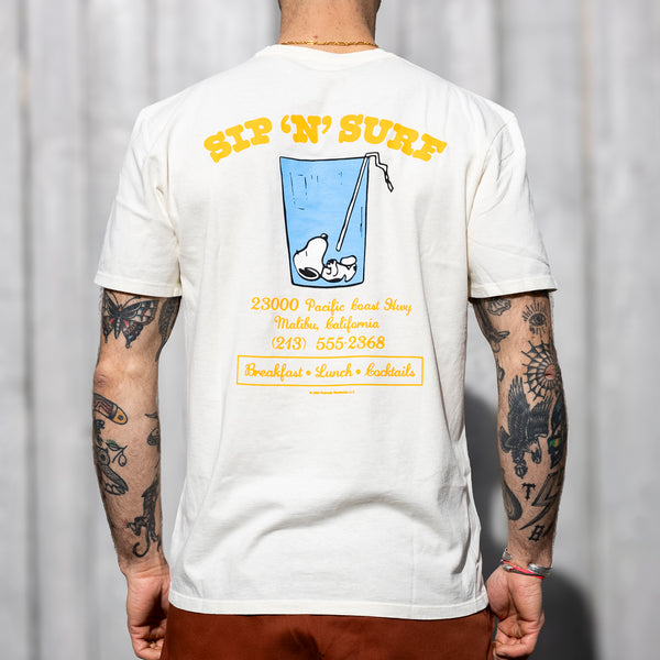 TSPTR ‘Sip N Surf’ Snoopy T-Shirt – Vintage White