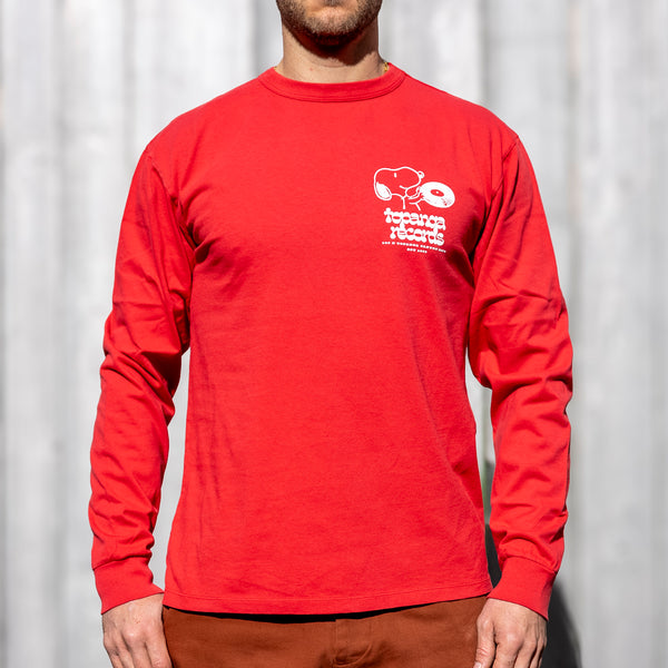 TSPTR ‘Topanga Records’ Snoopy Long Sleeve - Red