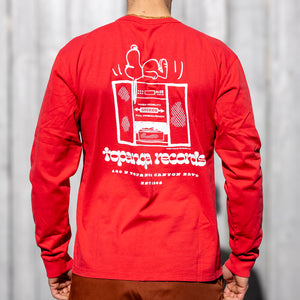 TSPTR ‘Topanga Records’ Snoopy Long Sleeve - Red