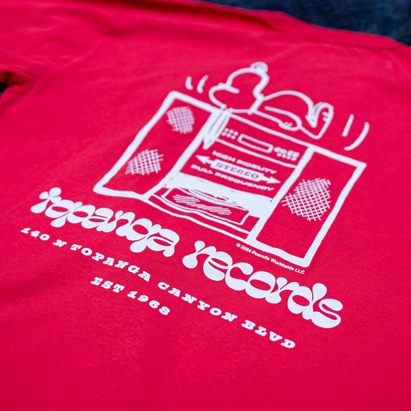 TSPTR ‘Topanga Records’ Snoopy Long Sleeve - Red