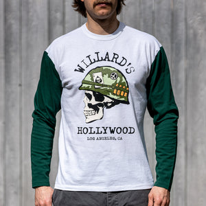 TSPTR ‘Willard’s’ Baseball T-Shirt – White / Pine