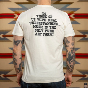 TSPTR Beethoven Peanuts TShirt Vintage White worn backside