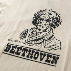 TSPTR Beethoven Peanuts TShirt Vintage White close up front print