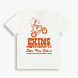 TSPTR Ekins Snoopy Tshirt Vintage White Backside