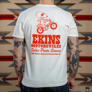 TSPTR Ekins Snoopy Tshirt Vintage White worn backside