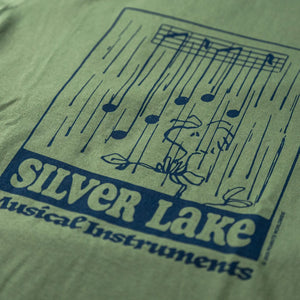TSPTR Silverlake Snoopy TShirt Olive close up print