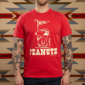 TSPTR So Cal Snoopy T-Shirt Vintage Red worn front