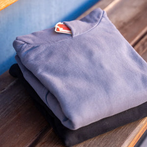 UES 13oz Loopwheeled Hoodie Grey folded