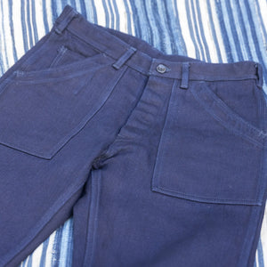 UES 15oz Tricotine Baker Pants - Double Indigo / Slim Straight
