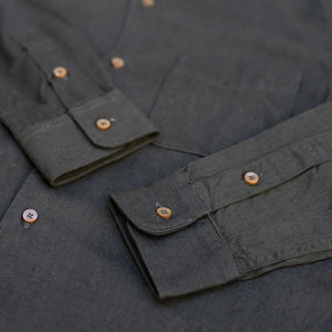 UES 6oz Sulphur Dyed Denim B.D.-Shirt - Black
