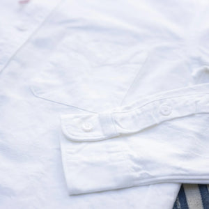 UES 8.6oz Button-Down Selvedge Oxford Shirt – White