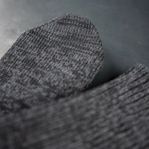 UES Air Twist Crew Socks Black Melange Detail Toe