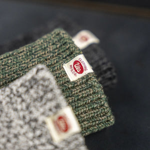 UES Air Twist Crew Socks Black Melange Close Up Label 3 Colors