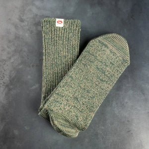 UES Air Twist Crew Socks Green Melange