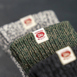 UES Air Twist Crew Socks Green Melange Detail Label 3 Colors