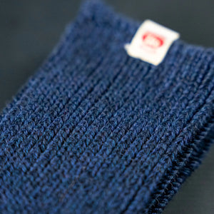 UES Air Twist Crew Socks Navy close up texture fabric