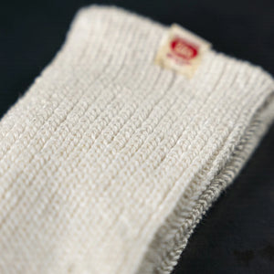 UES Air Twist Crew Socks White close up texture fabric