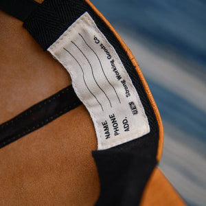 UES Leather Baseball Cap - Camel / Goatskin
