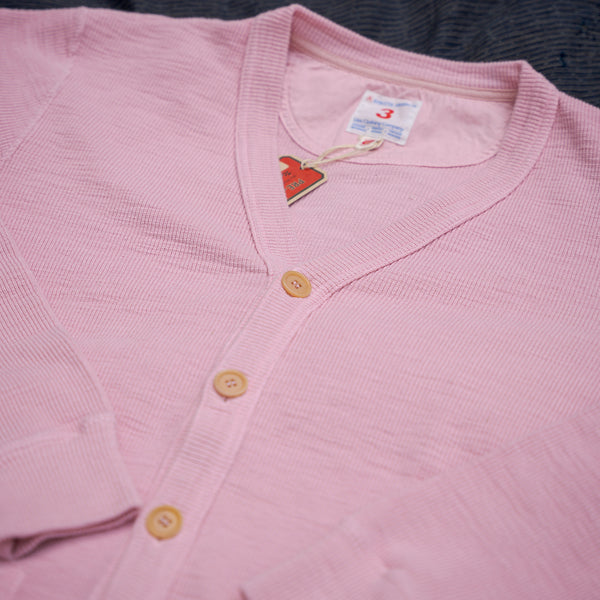 UES 11,8oz Slub Knit Cardigan – Shell Pink