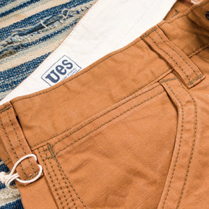 UES Duck Shorts Camel close up coin pocket