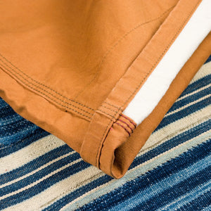 UES Duck Shorts Camel close up hem turn off
