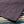 UES No8 9oz Heavyweight Slub Nep TShirt Purple Navy close up hem