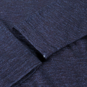 UES No 7 Super Slub Yarn Dyed Longsleeve Indigo Dyed close up cuffs