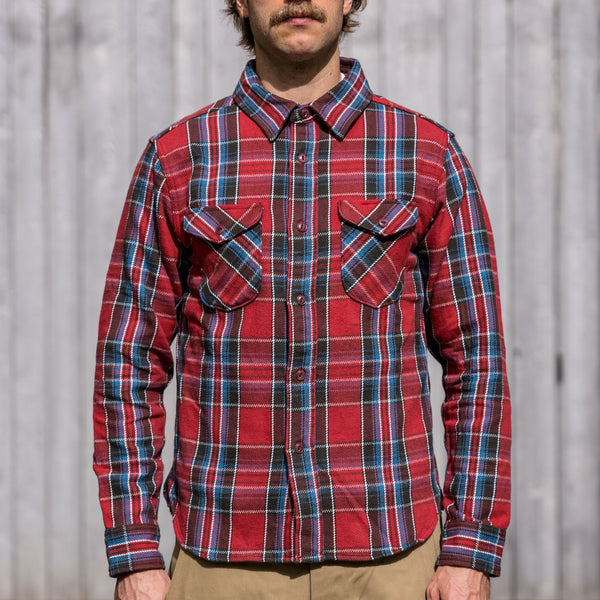 UES 14,5oz Heavy Selvedge Flannel Shirt – Red