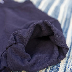 UES No.8 9.5oz Heavyweight Slub Nep T-Shirt - Navy