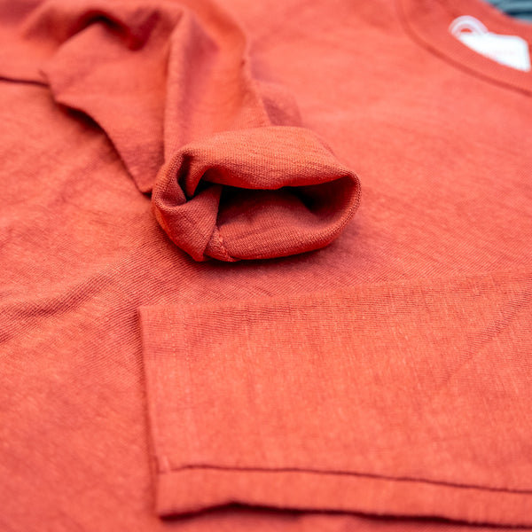 UES No.8 9,5oz Heavyweight Slub Nep Longsleeve – Autumn Red