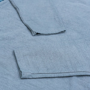 UES No.8 9,5oz Heavyweight Slub Nep Longsleeve – Grey Blue