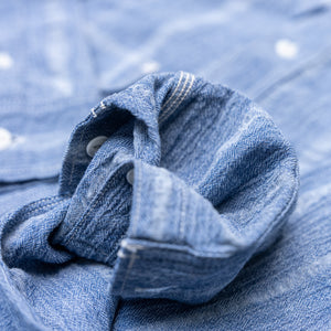 UES Twisted Yarn ‘Akiha’ Shirt – Indigo Dyed Chambray