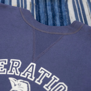 Warehouse Co. Lot 401 Deep Freeze 10oz Loopwheeled Sweater - Indigo Dyed