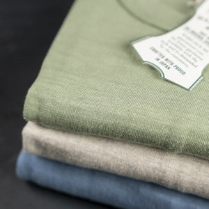 Warehouse Company Lot 4601 Loopwheeled Slub Yarn Pocket TShirt Oatmeal detail stack 3 colors