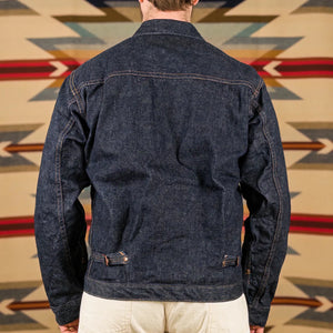 Warehouse Co Lot 2008 13oz 1947 Pre Rodeo Selvedge Denim Jacket Indigo worn backside
