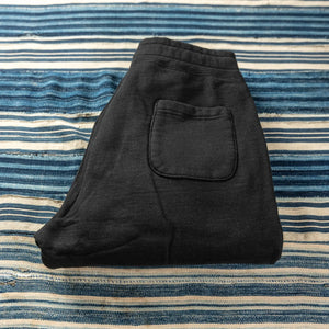 Whitesville 17oz Tubular Knit Heavy Sweat Pants Black folded