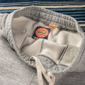 Whitesville 17oz Tubular Knit Heavy Sweat Pants Heather Grey detail inside and label