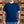 Whitesville 7oz Tubular Knit Henley TShirt Navy worn front