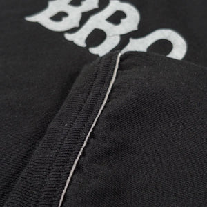 Whitesville Brooklyn 19 Baseball Henley Black close up piping