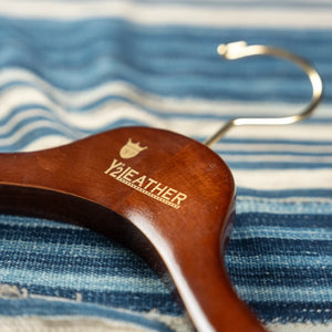 Y2 Leather Steer Roughout Single Riders Leather Jacket Black hanger