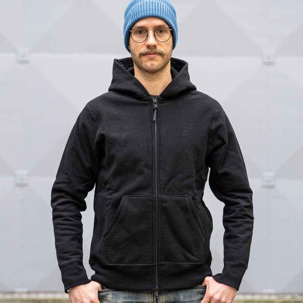 3sixteen Heavyweight Zip Hoody - Black