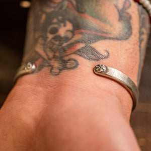 877 Workshop Western Bangle – 925 Sterling Silver