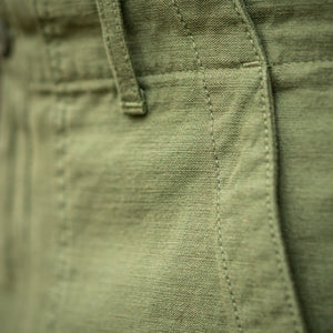 Tellason 8,5oz Fatigue Sateen Shorts – Olive