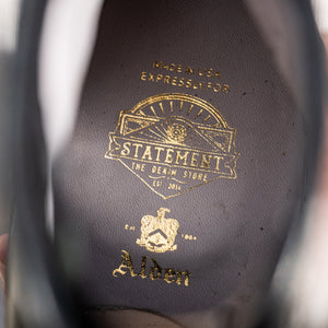 Alden x Statement M8809H Navy Blucher High Boot – Black Shell Cordovan