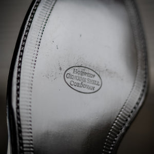 Alden x Statement M8809H Navy Blucher High Boot – Black Shell Cordovan