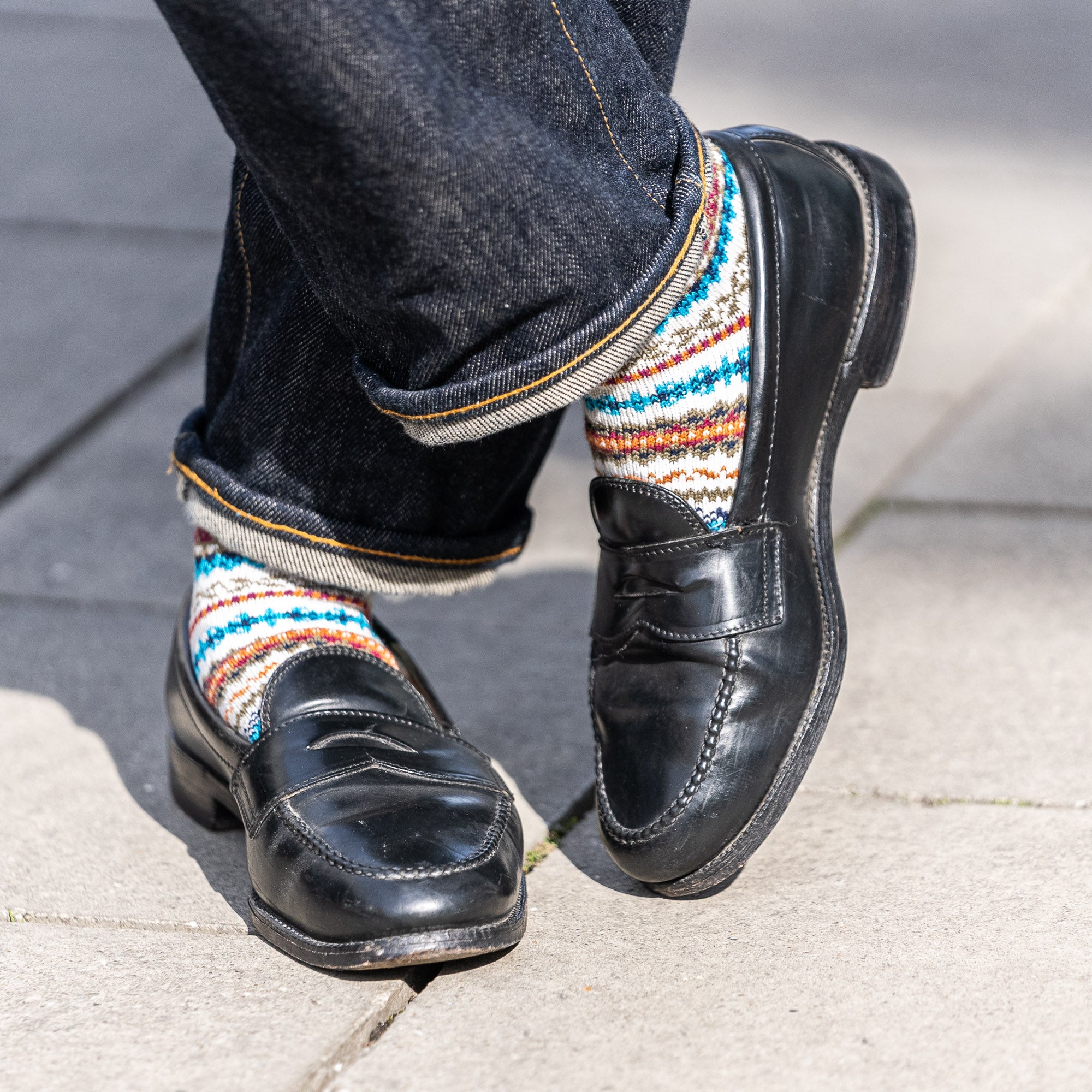 Alden 987 Leisure Handsewn Penny Loafer – Black Shell Cordovan