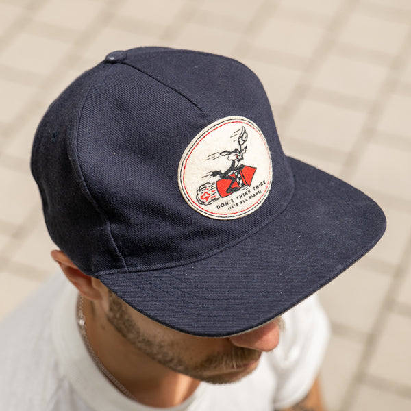 Ampal Creative Don’t Think Twice Strapback Cap – Navy / Wool Blend