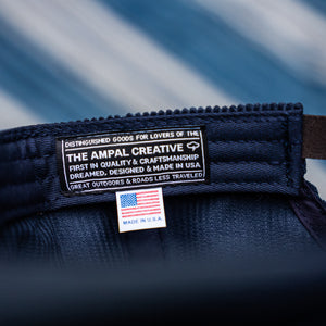 Ampal Creative “Octopus / Inquisitive Nature” Strapback Cap – Indigo / Corduroy