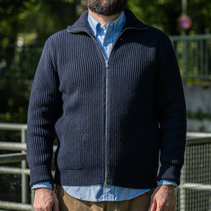 Andersen-Andersen Navy Half-Zip - Navy Blue